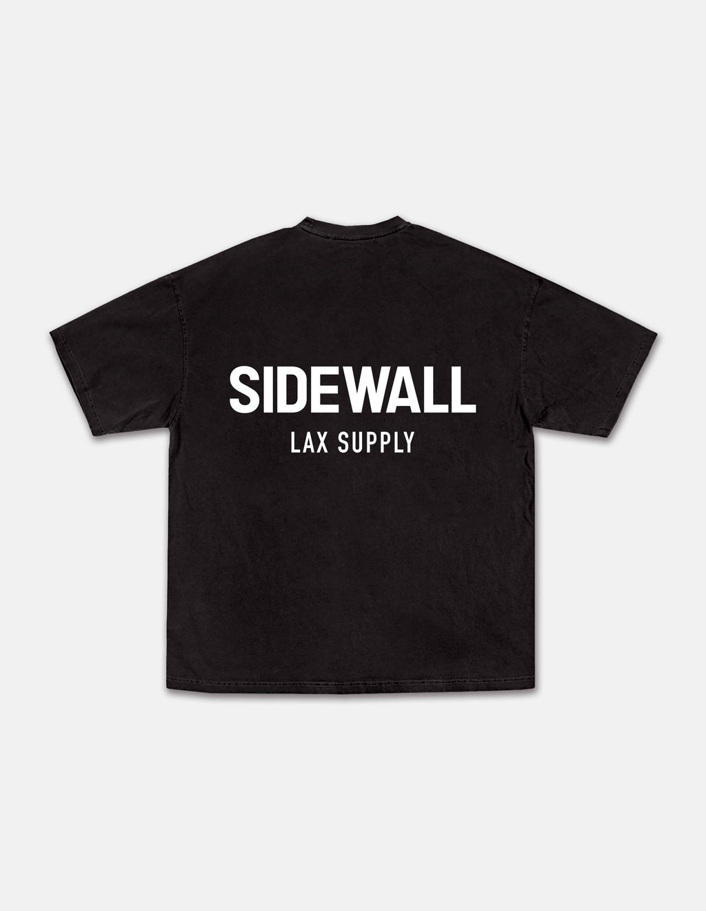 Sidewall Core black logo lacrosse tee back