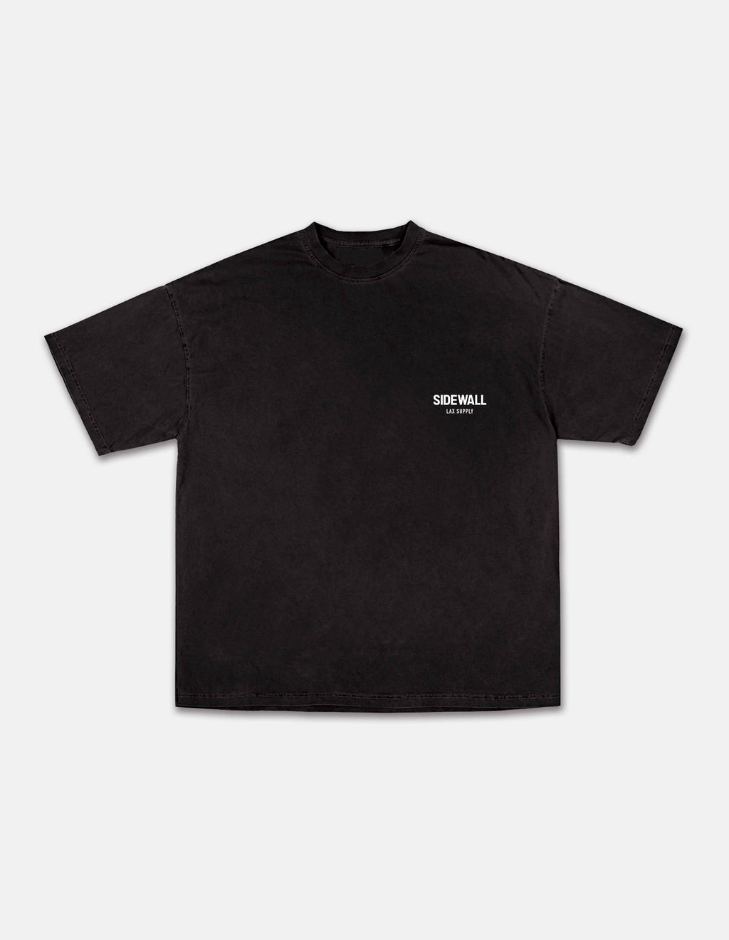 Sidewall Core black logo lacrosse tee front