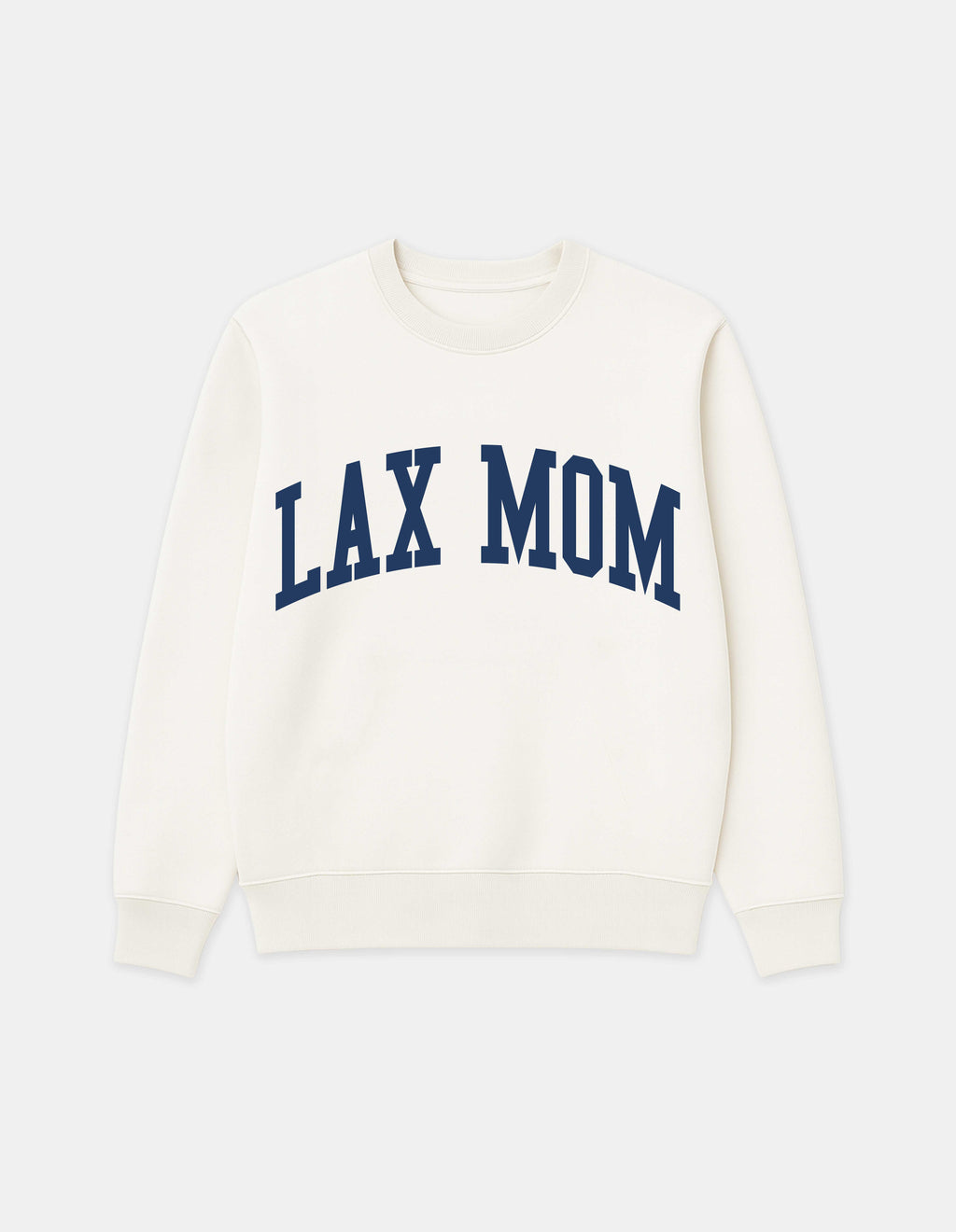 Lax Mom bone crewneck sweatshirt front