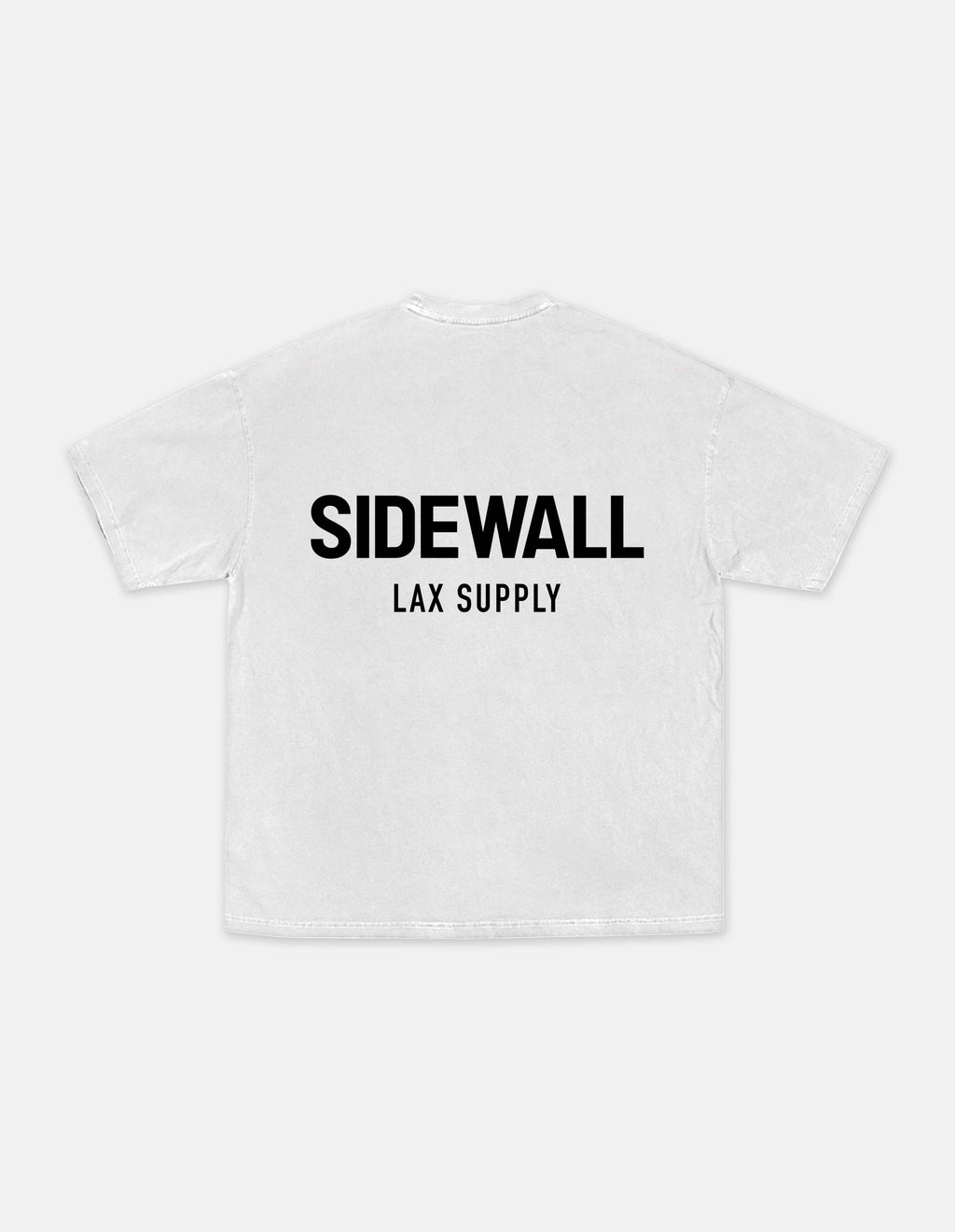 Sidewall Core white logo lacrosse tee back