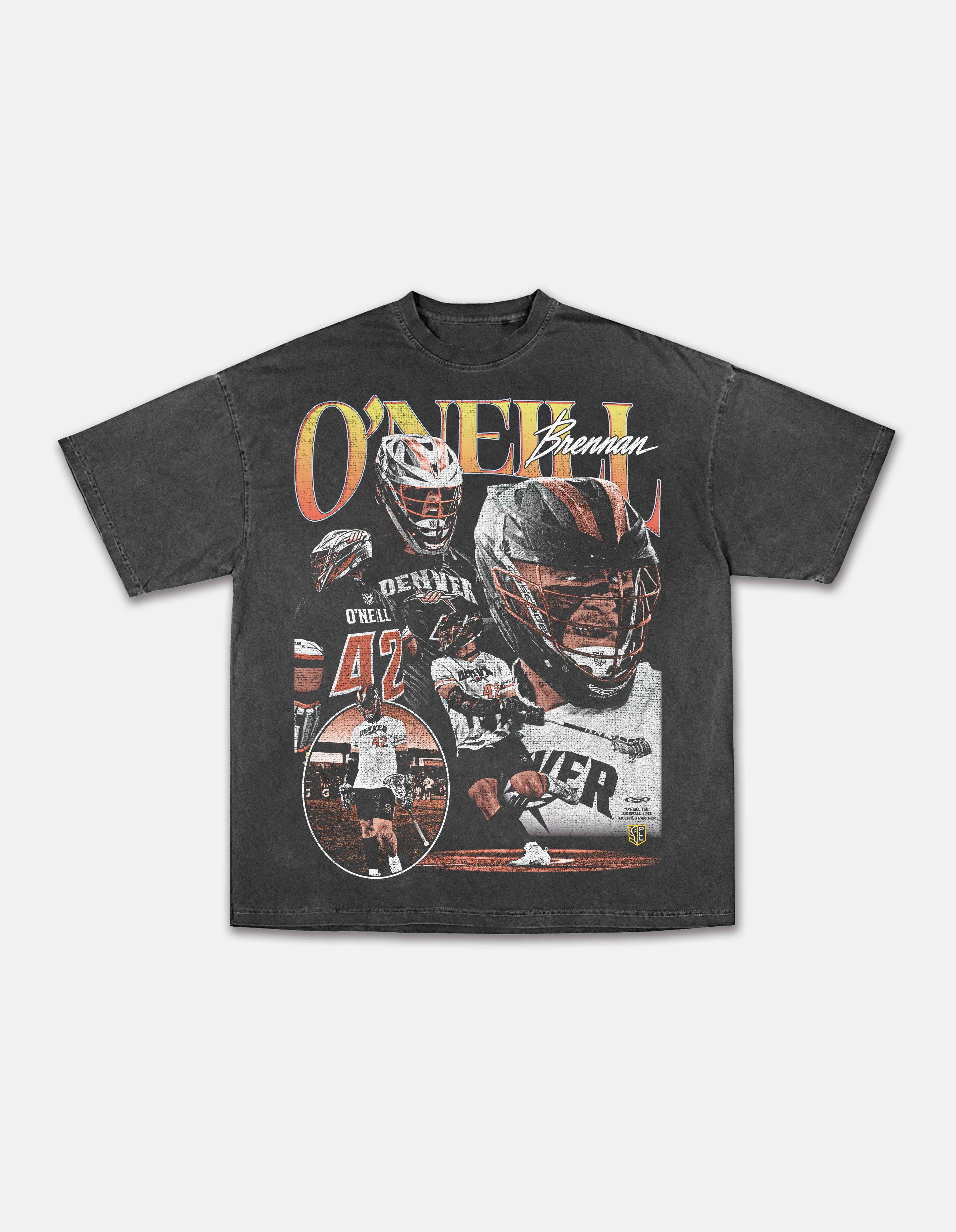 Brennan O'Neill shadow lacrosse graphic oversized tee front